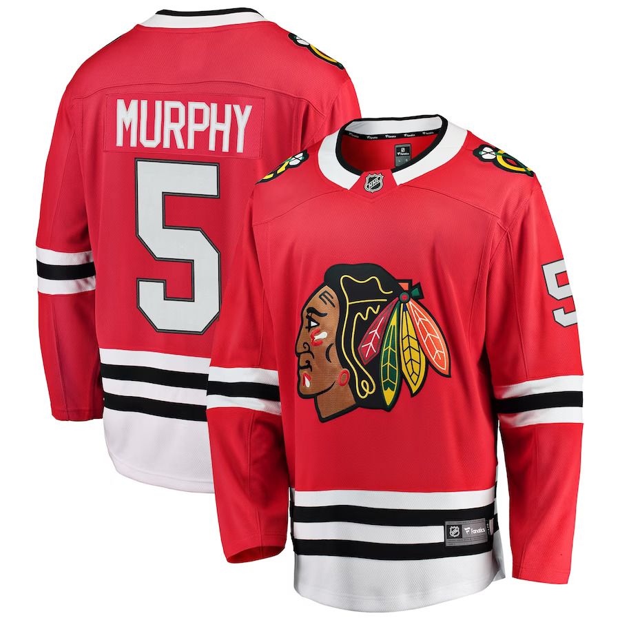 Men Chicago Blackhawks #5 Connor Murphy Fanatics Branded Red Breakaway Player NHL Jersey